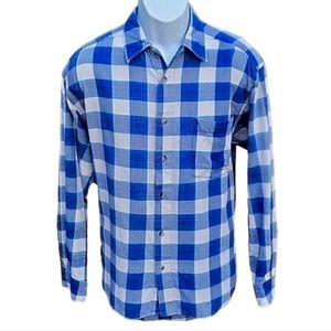 Vintage Men's Classic Buffalo Check Button Down Shirt